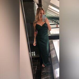 Jolina Wrap Skirt Satin size Small.  Excellent condition